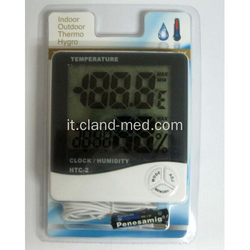 Igrometro di temperatura digitale conveniente della sveglia